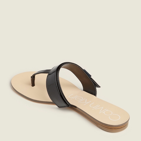 Calvin klein patent slide sandals - Picture 4 of 5